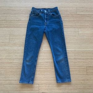 Women's Original Fit Levi's 501® Cropped Button Fly Jeans